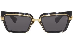 BALMAIN BPS-130A-52 Unisex Sunglasses Black/Gold