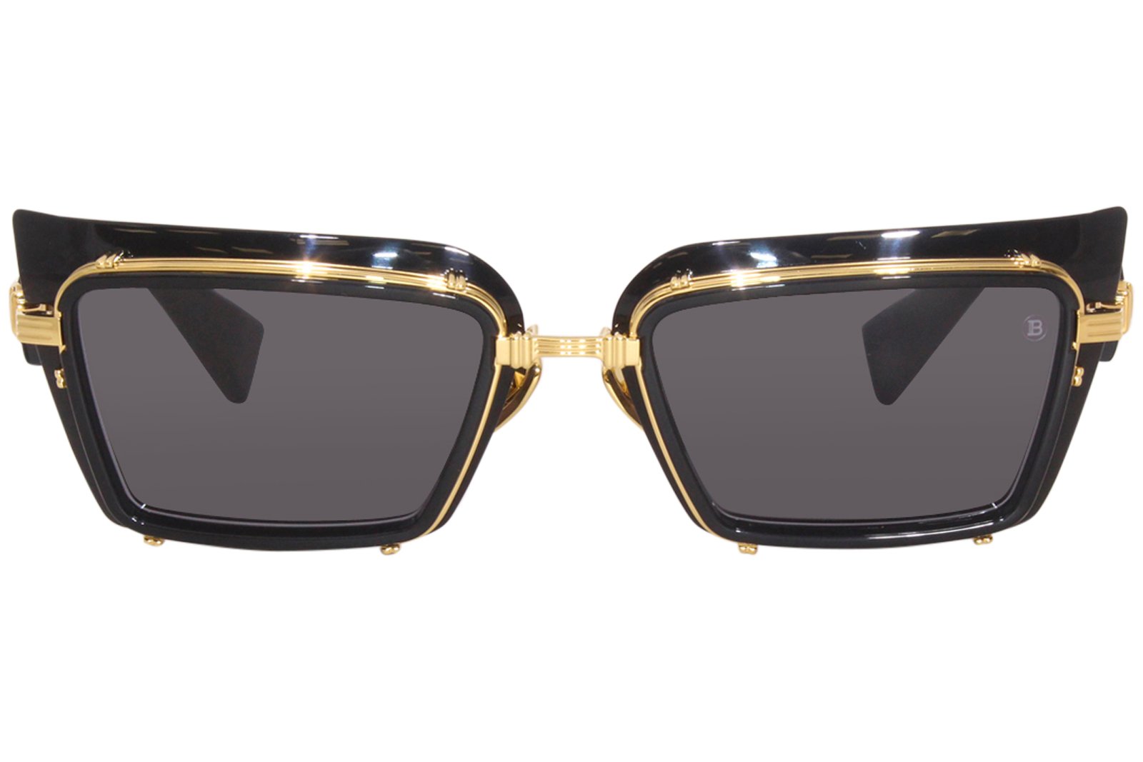 BALMAIN BPS-130A-52 Unisex Sunglasses Black/Gold