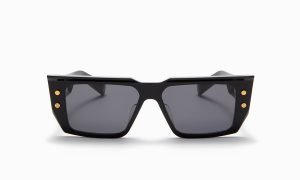 BALMAIN BPS-128A-54 Unisex Sunglasses Black/Gold
