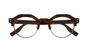 ALEXANDER MCQUEEN MQ0372O 002 - METAL SHEET ALEXANDER MCQUEEN Brown Round