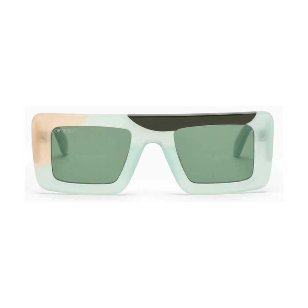 OFF-WHITE OERI069 5955 Unisex Sunglasses Army Green, Orange and Creamy White