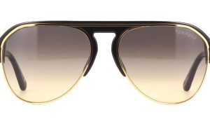 TOM FORD TF929 01B Men Sunglasses Shiny Black with Gold