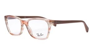 Ray-Ban RB1591 3809 Kid Optical Frame Polished Brown Striped Multicolor