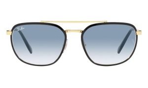 Ray-Ban RB 3708 9000/3F Unisex Sunglasses Black On Gold