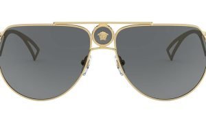VERSACE VE 2225 1002/87 3N Unisex Sunglasses GOLD