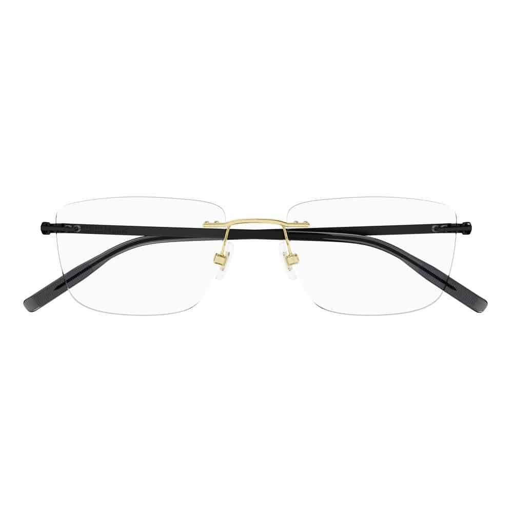 MONT BLANC MB0281O 006 Men Optical Frame Gold (Shiny Light Gold)