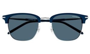 MONT BLANC MB0242S-004 Men Sunglass Shiny Blue