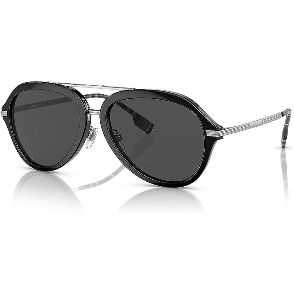 BURBERRY B 4377 3001/87 Unisex Sunglasses BLACK - Image 2