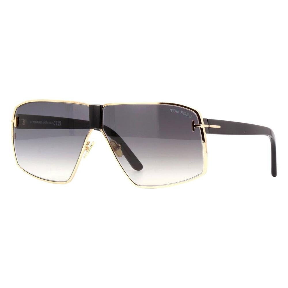 TOM FORD TF911 28B Men Sunglasses Shiny Gold and Black - Image 2