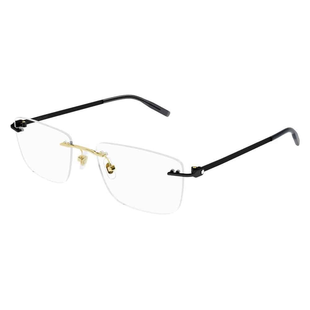 MONT BLANC MB0281O 006 Men Optical Frame Gold (Shiny Light Gold) - Image 2