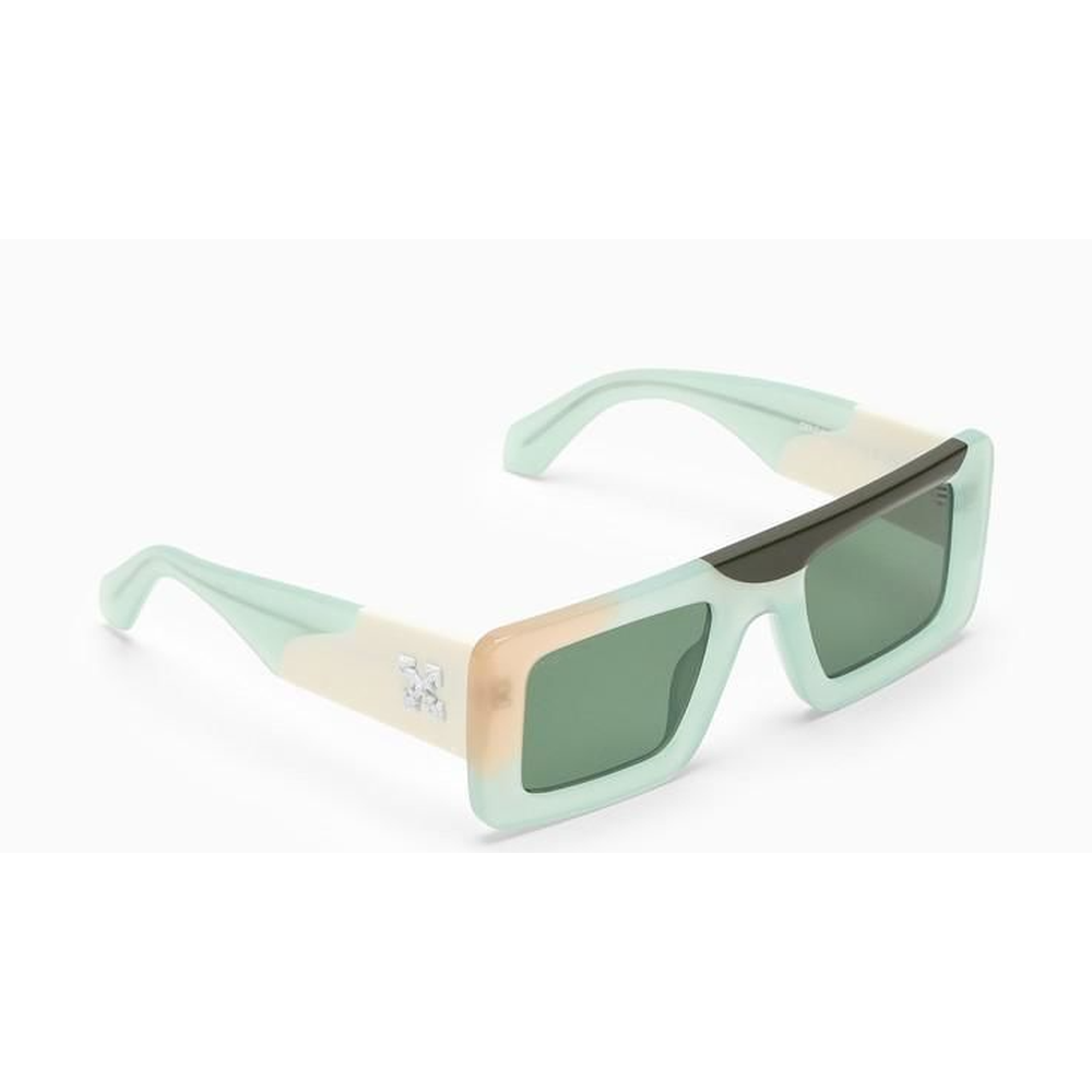 OFF-WHITE OERI069 5955 Unisex Sunglasses Army Green, Orange and Creamy White - Image 2