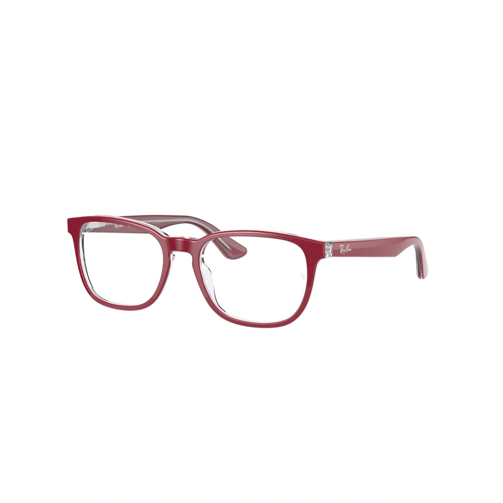 Ray-Ban RB 1592 3852 Kid Optical Frame Polished Red On Transparent - Image 2