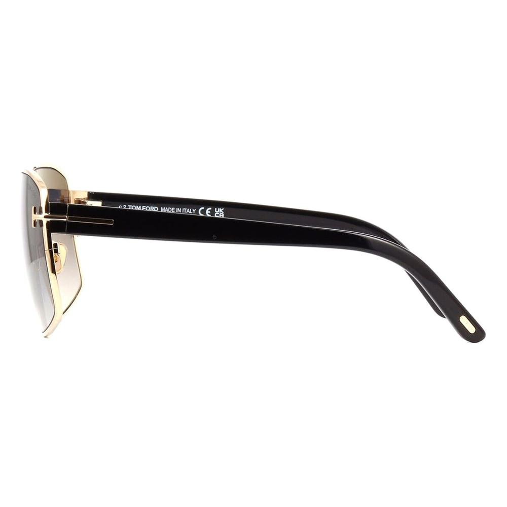 TOM FORD TF911 28B Men Sunglasses Shiny Gold and Black - Image 3