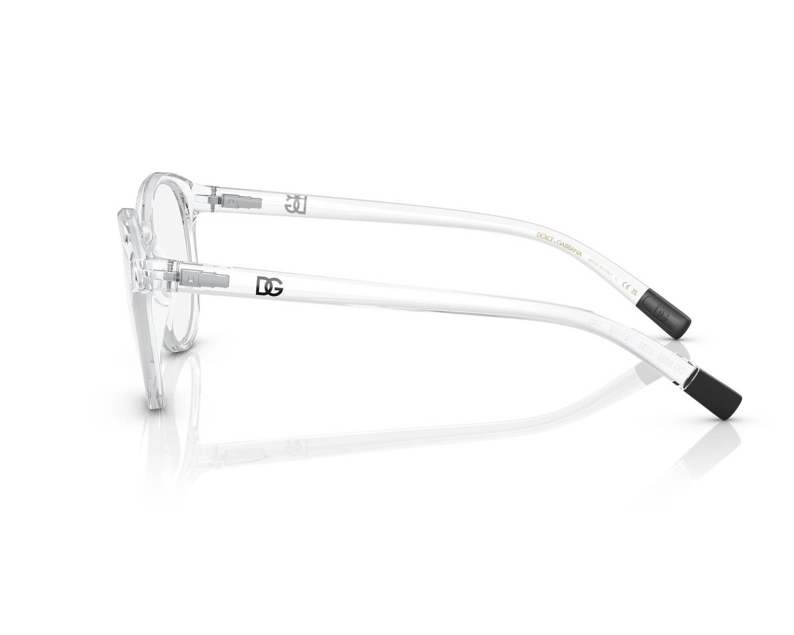 DOLCE&GABBANA DG5093 3133 Women Optical Frame Clear Crystal - Image 3