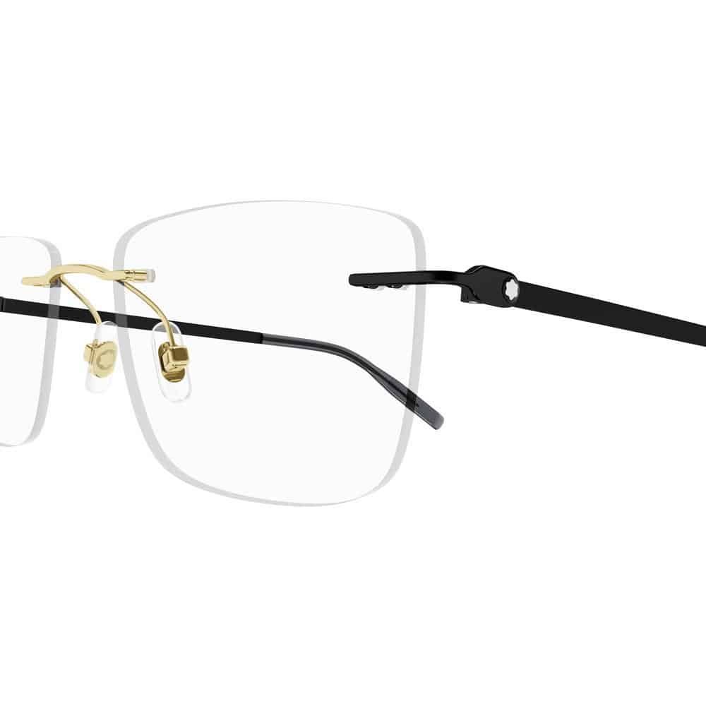 MONT BLANC MB0281O 006 Men Optical Frame Gold (Shiny Light Gold) - Image 3
