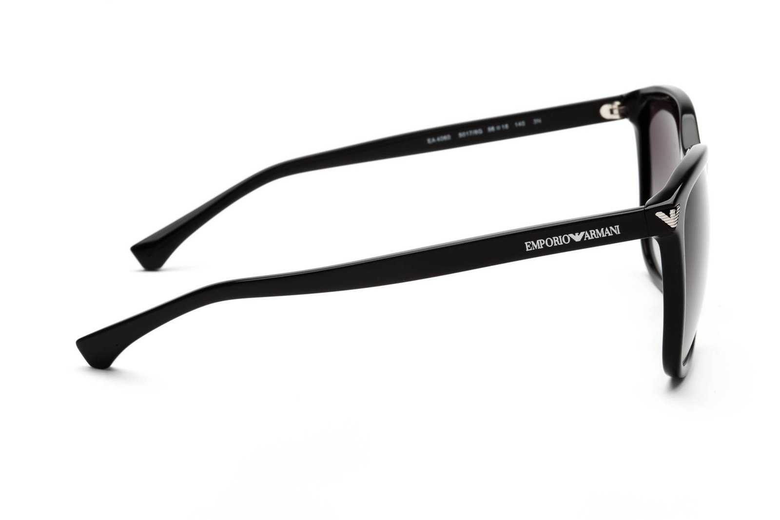 EMPORIO ARMANI EA 4060 5017/8G Unisex Sunglasses Black and silver - Image 3