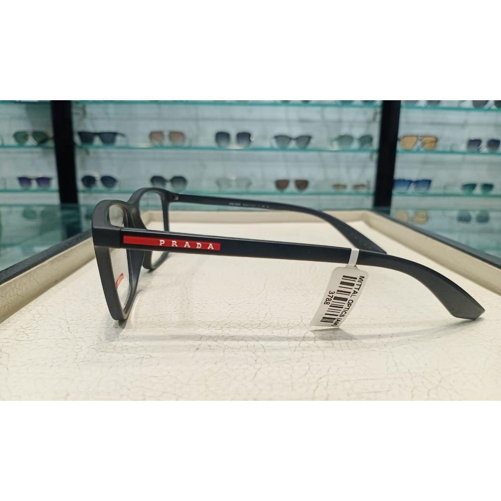 Prada VPS 01Q DG0-1O1 Men Optical Black Rubber - Image 3