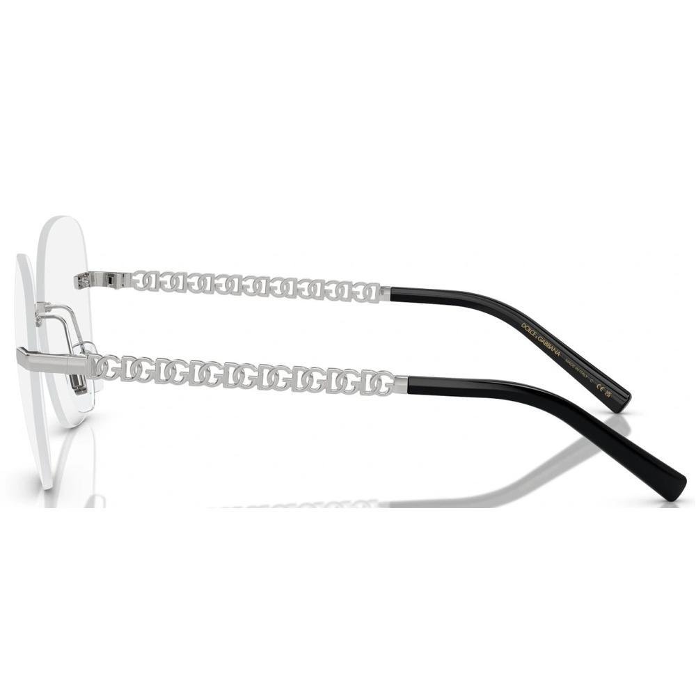 DOLCE&GABBANA DG1352 05 Women Optical Frame Silver - Image 3