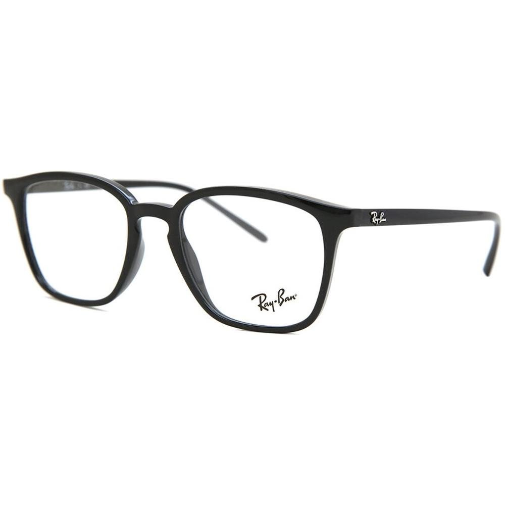 RAYBAN RB 7185 2000 Unisex Optical Glasses Black - Image 2