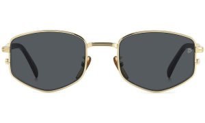 DAVID BECKHAM DB 1129/S RHLIR Men Sunglasses Gold and black