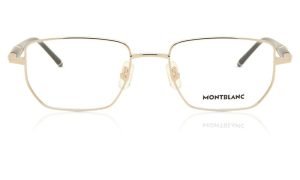 MONT BLANC MB0347O 001 - Metal full MONT BLANC Black gold Square