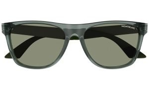 MONT BLANC MB0298S 003 - METAL SHEET MONT BLANC GREY-GREEN Square