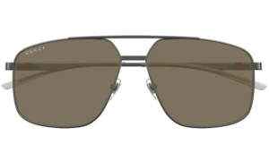 GUCCI GG1676S 003 60 - Metal full Gucci Gunmetal Square