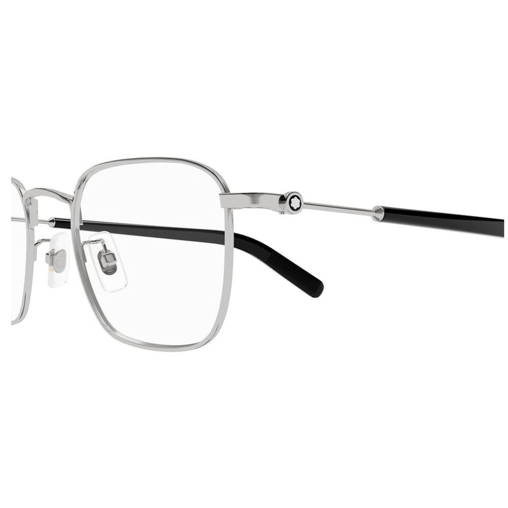 MONT BLANC MB0389O-007 52 - Metal full MONT BLANC Silver black Square - Image 3