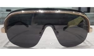 PALM ANGEL PERI10I 1007 135 - Metal Supra Palm Angels Black gold Aviator