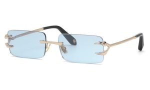 ROBERTO CAVALLI SRC023 594C 59 - 3 pcs Roberto Cavalli Silver blue Square