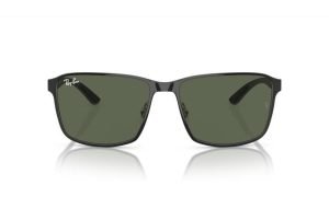 RAYBAN RB3721 914471 59 - Metal full Rayban Silver black Square