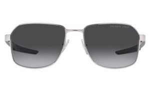PRADA SPS54W 1BC06G 57 - Metal full Prada Silver Square