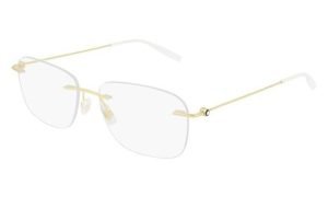 MONT BLANC MB0075O 002 56 - 3 pcs MONT BLANC Rose GOLD Square