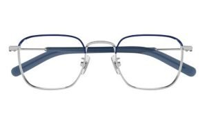 MONT BLANC MB0389O 009 52 - Metal full MONT BLANC Silver blue Square