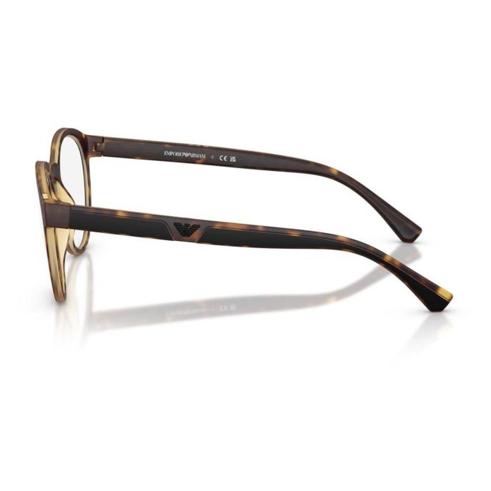 EMPORIO ARMANI EA4152 58021W 52 - Sheet full EMPORIO ARMANI Havana Round Clip Ons - Image 2