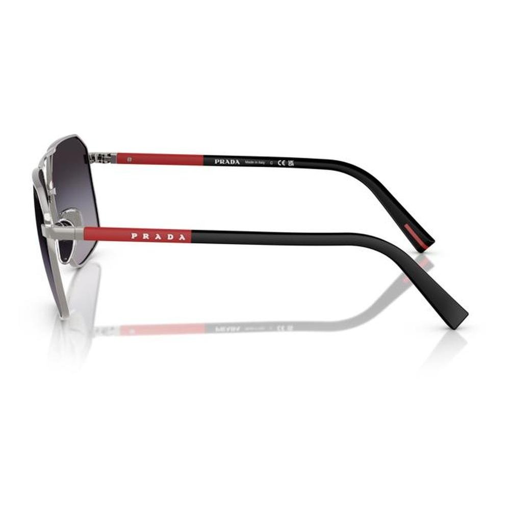 PRADA SPSA50 5AV09U 60 - Metal full Prada Gunmetal Square - Image 2