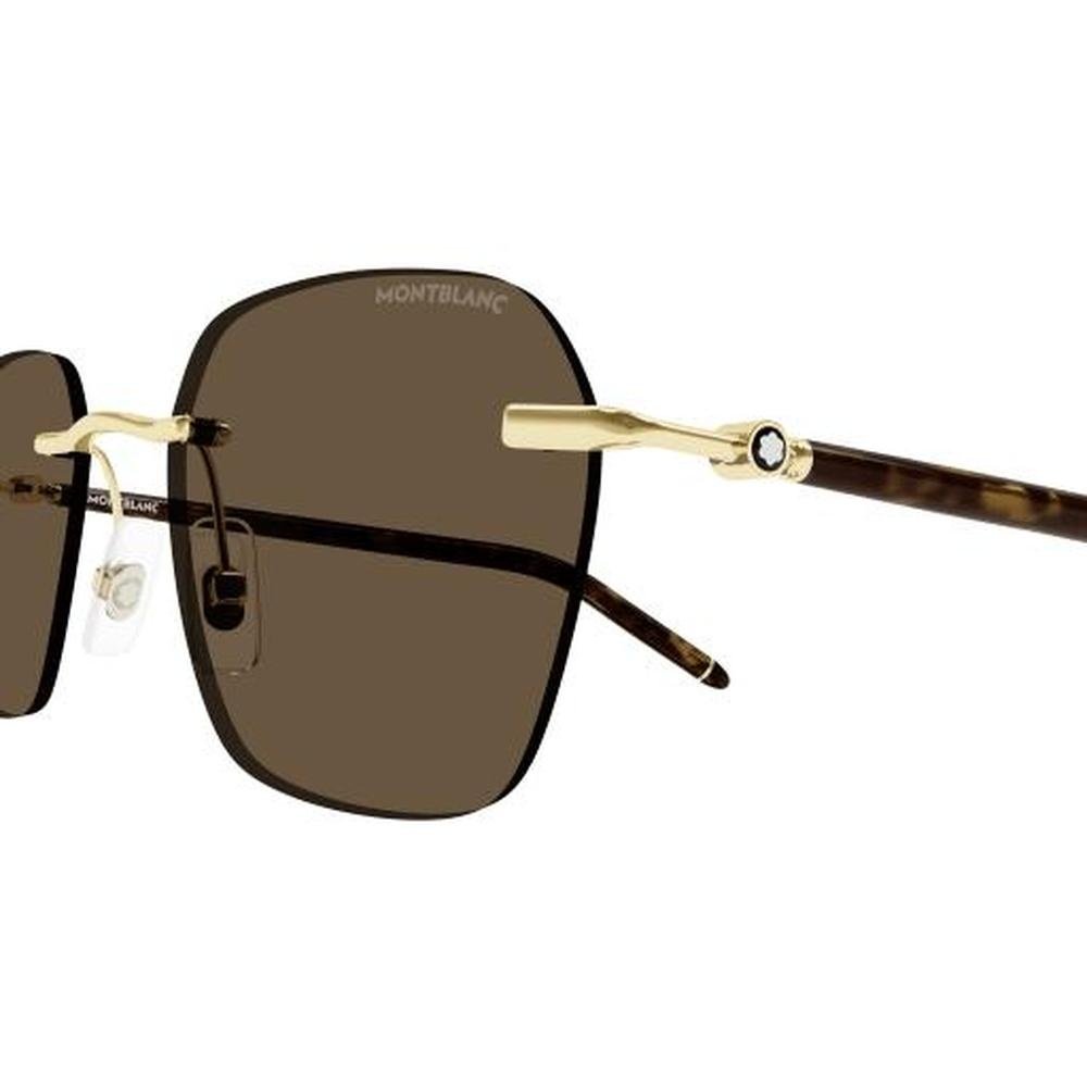 MONT BLANC MB0270S 004 51 - 3 pcs MONT BLANC Gold brown Square - Image 2