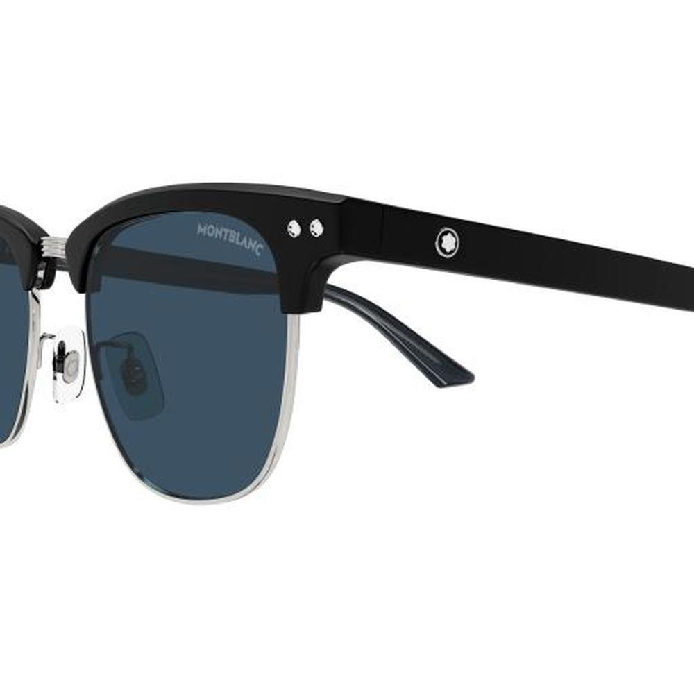 MONT BLANC MB0382S 002 52 - METAL SHEET MONT BLANC Silver black Square - Image 2