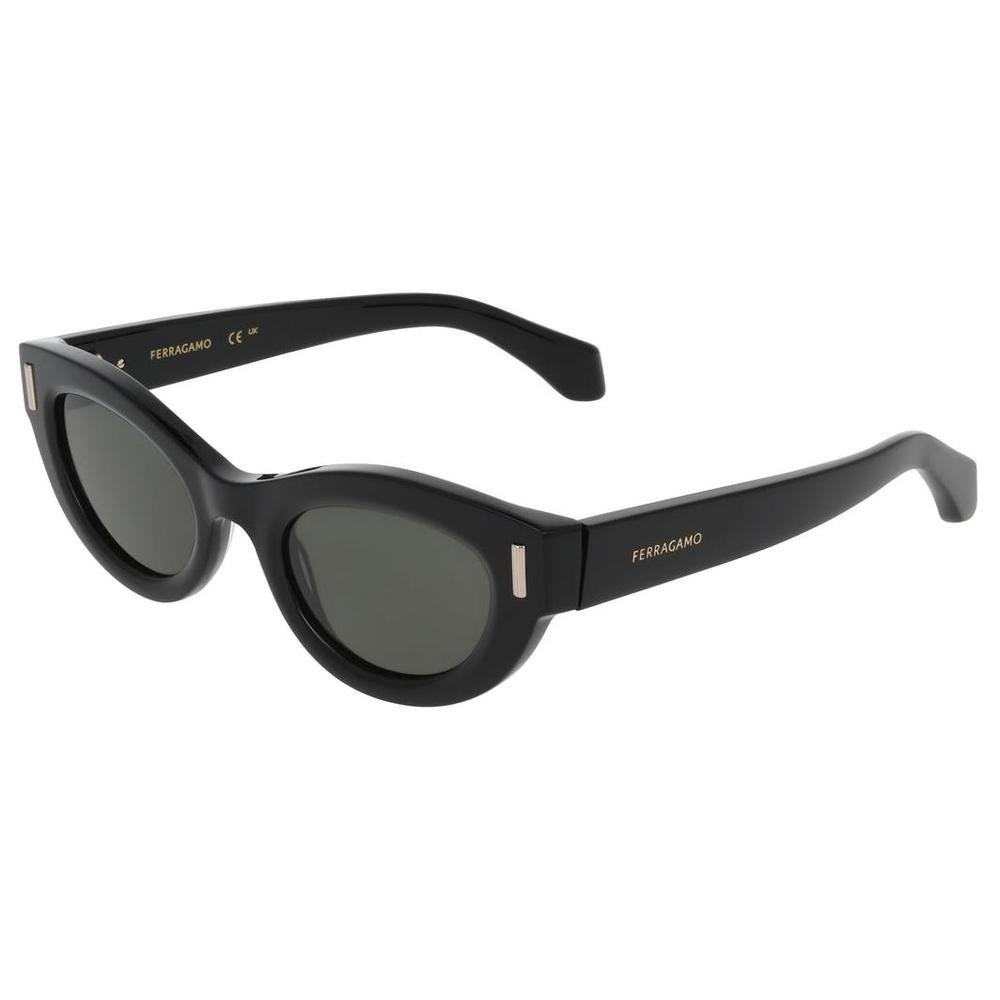 SALVATORE FERRAGAMO SF2062E 001 49 - Sheet full SALVATORE FERRAGAMO Black Cateye - Image 3