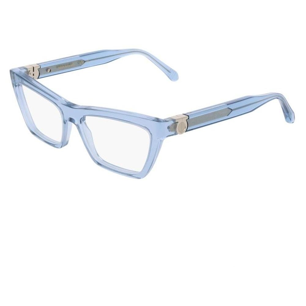 SALVATORE FERRAGAMO SF3021 450 54 - Sheet full SALVATORE FERRAGAMO Blue Cateye - Image 3