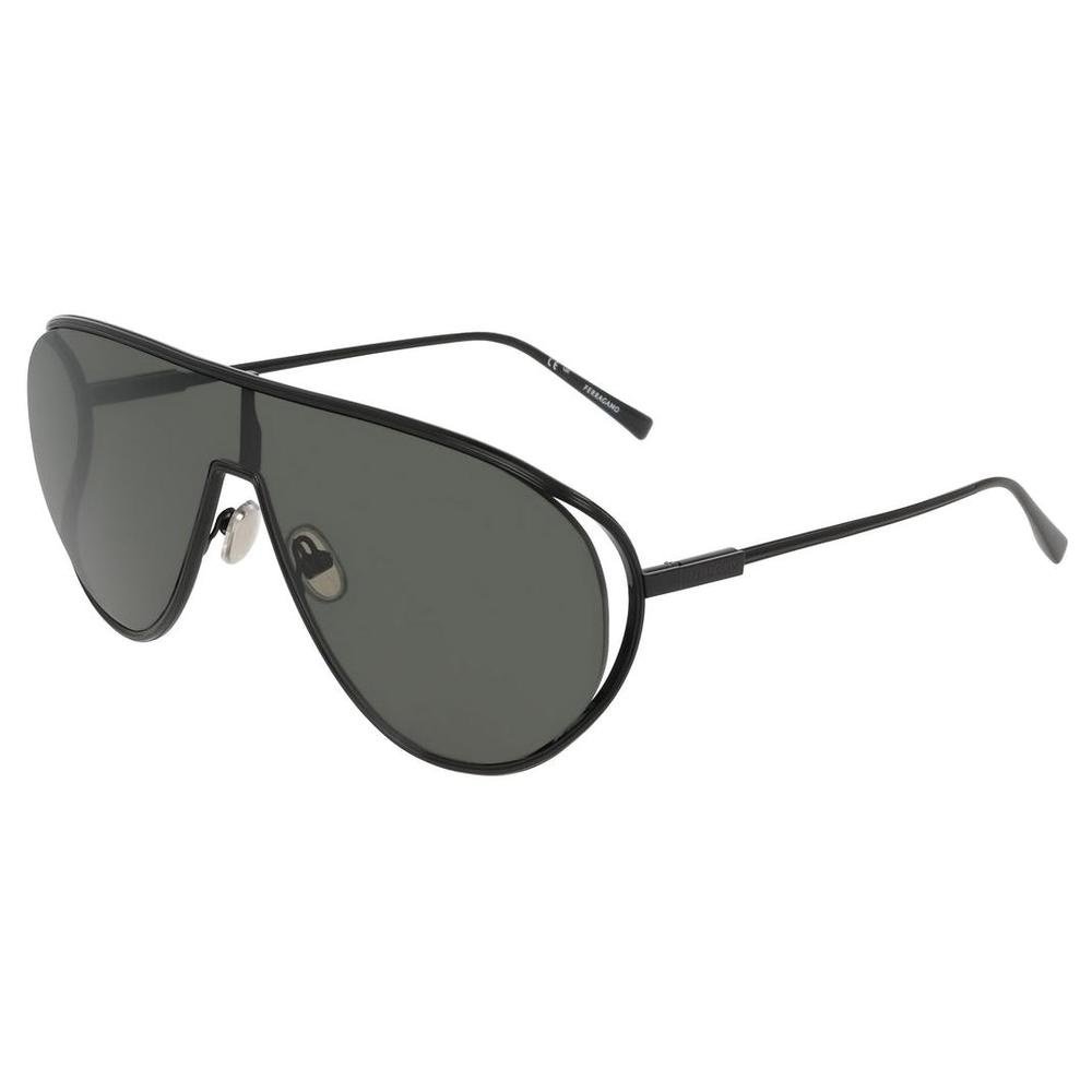 SALVATORE FERRAGAMO SF323 001 63 - Metal full SALVATORE FERRAGAMO Black Aviator - Image 3