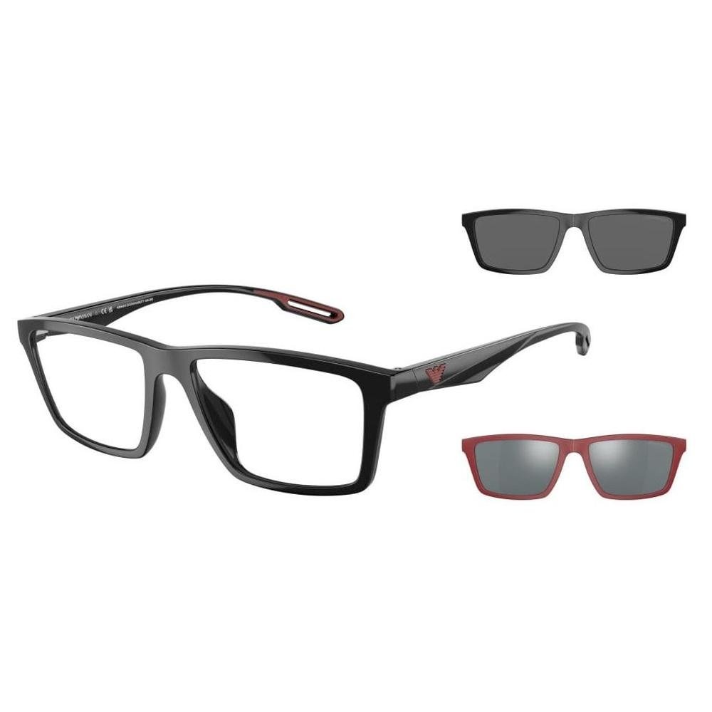 EMPORIO ARMANI EA4189U 50171W 55 C/O - Sheet full EMPORIO ARMANI Black Square - Image 3