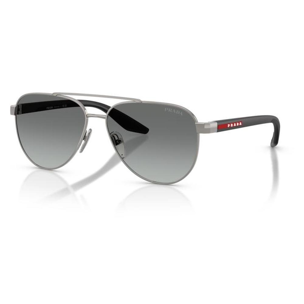 PRADA SPS A52 5AV3M1 58 - METAL SHEET Prada Gunmetal Aviator - Image 3