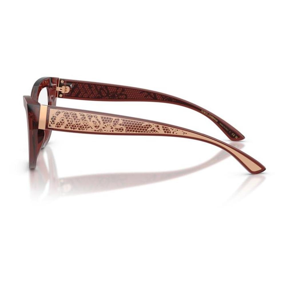 DOLCE & GABBANA DG3412 3045 53 - Sheet full DOLCE&GABBANA MAROON Cateye - Image 3